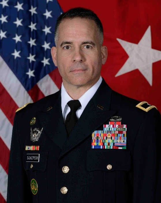 Portrait of Dickerson in uniform