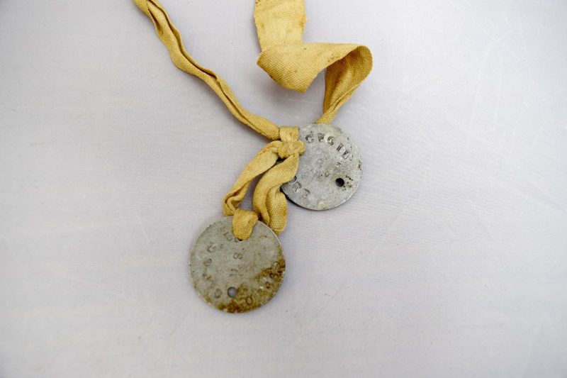 These dog tags were worn by Maj. Gen. Cecil R. Moore ’1916 during World War I.