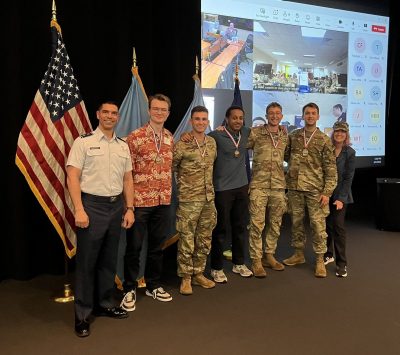 Virginia Tech team at National Security Agency Cyber Exercise. Photo courtesy of Jamie Cogbill. 