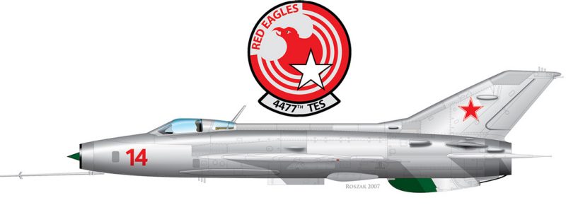 Capt. Mike Roy’s MiG-21 “Fishbed C” Tonapah Test Range, 1985
